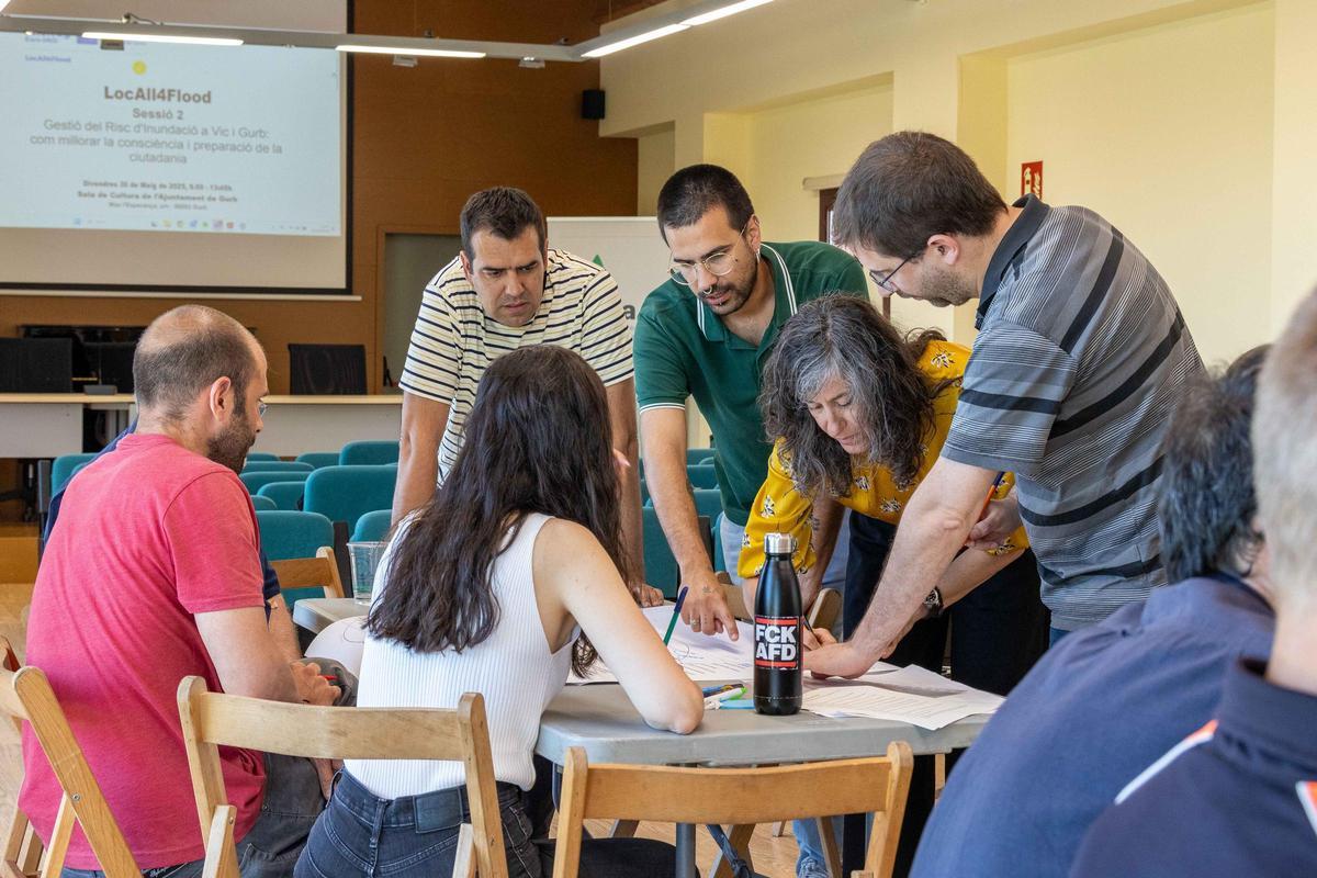 Una sesión de trabajo en Osona.