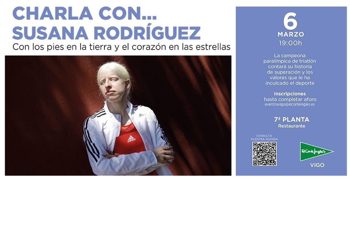 Cartel de la conferencia que esta tarde ofrece Susana Rodríguez Gacio.