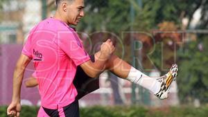 El Barça prepara el partido contra el Celta sin Iniesta