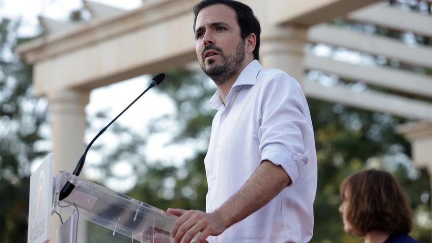 Alberto Garzón presenta en Zaragoza las listas de IU y ZeC