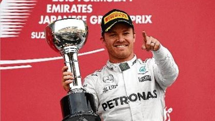 Felicitat de Nico Rosberg en sumar un nou triomf que l&#039;apropa a la consecució del Mundial de pilots.