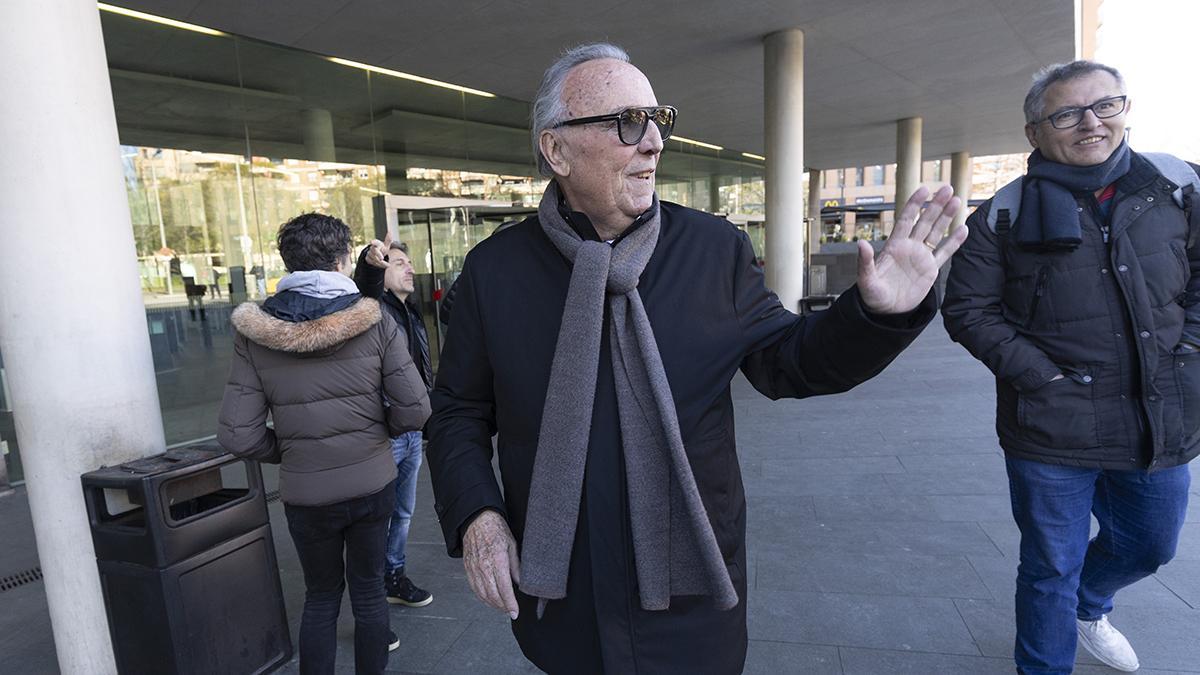 Joan Gaspart, a su llegada a la Ciutat de la Justícia