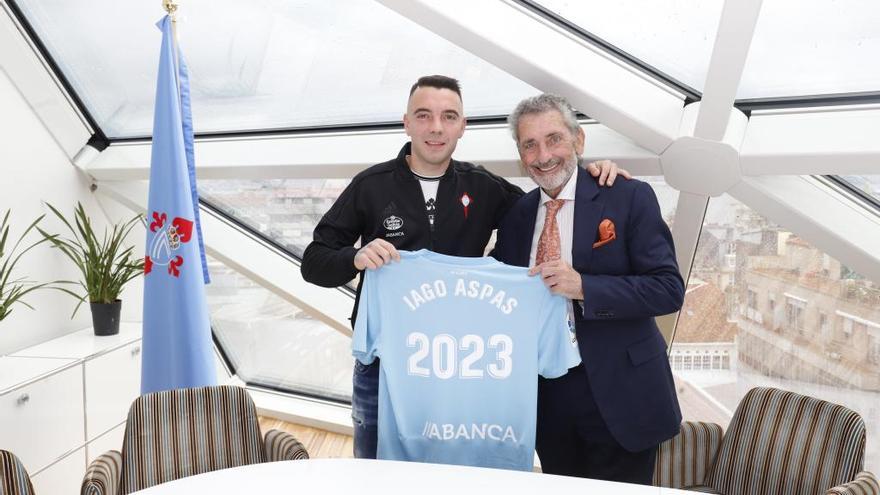 Aspas: &quot;Estoy feliz de seguir haciendo historia en el Celta&quot;