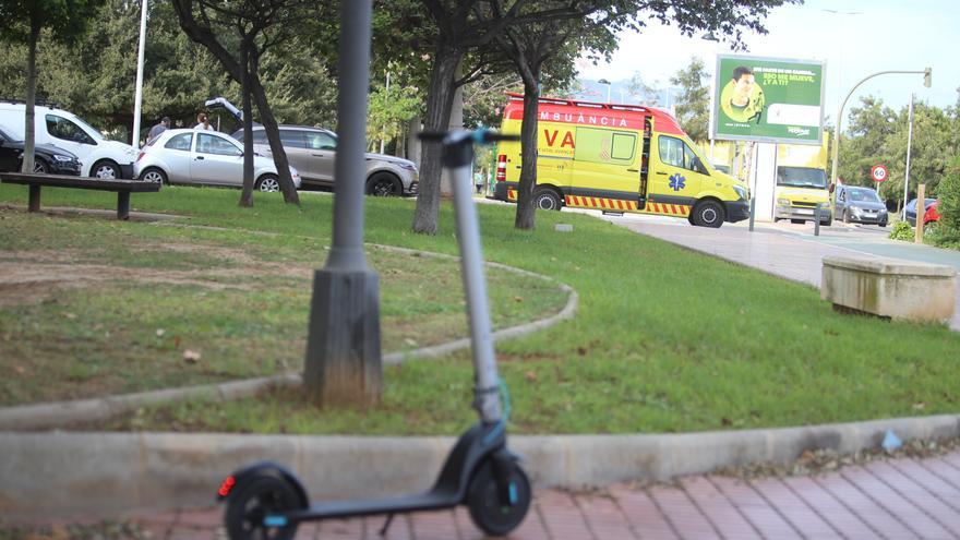 Dos accidentes de patinete en Castelló en apenas tres minutos de diferencia