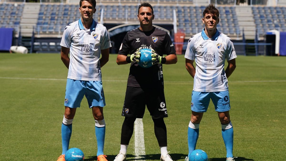 Juanpe, Alfonso Herrero y Jokin Gabilondo, presentados como nuevos jugadores del Málaga CF