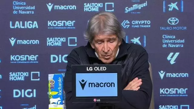 Pellegrini considera justo el empate ante Osasuna