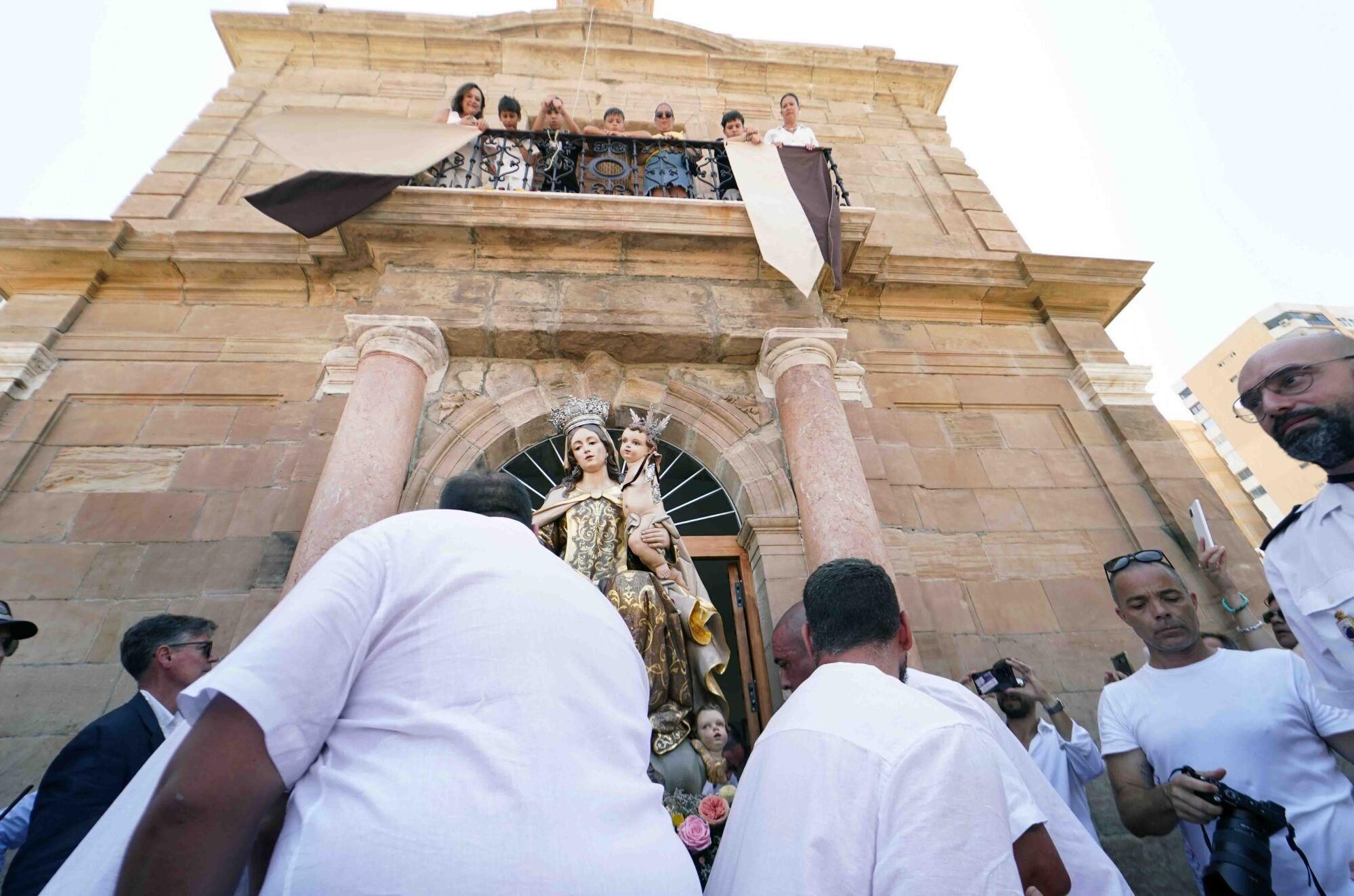 Inauguración de la Capilla del Puerto de Málaga y acto de bendición de la imagen Virgen del Carmen
