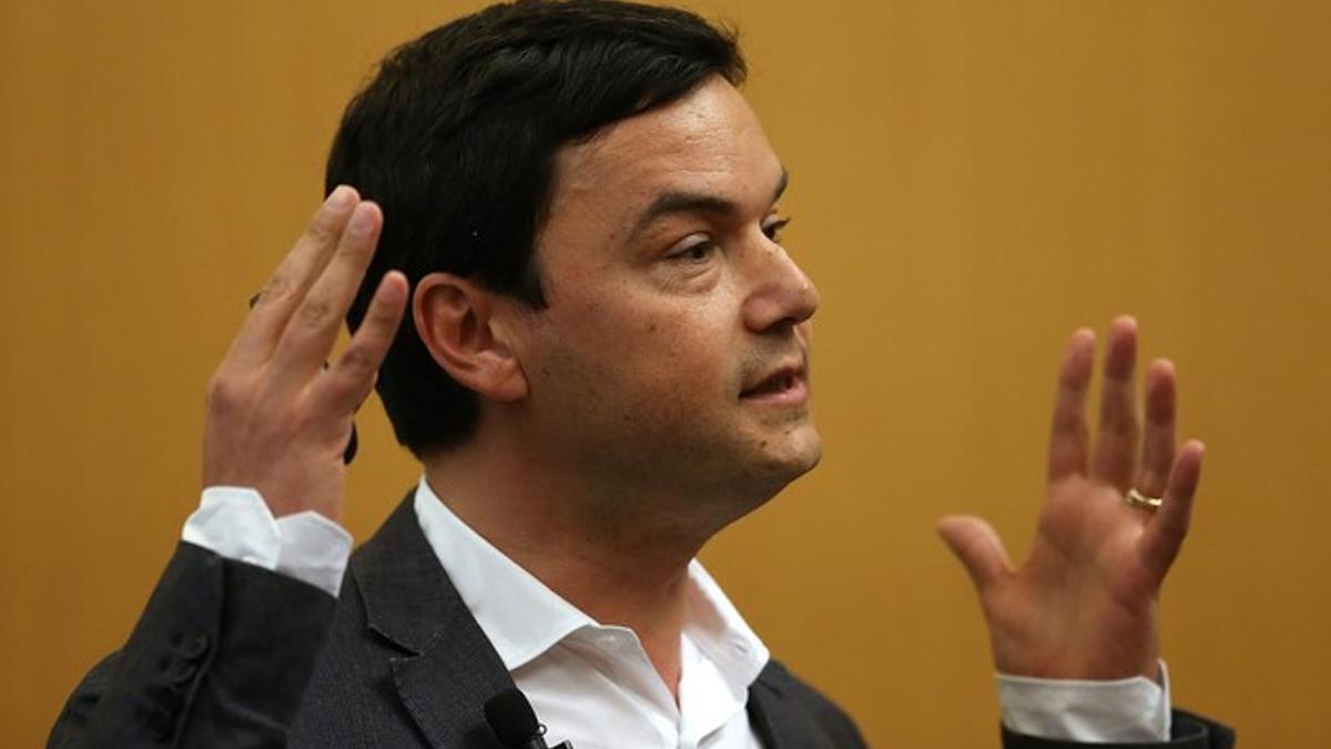 El economista francés Thomas Piketty, durante una conferencia en la Universidad de Berkeley, el pasado abril.