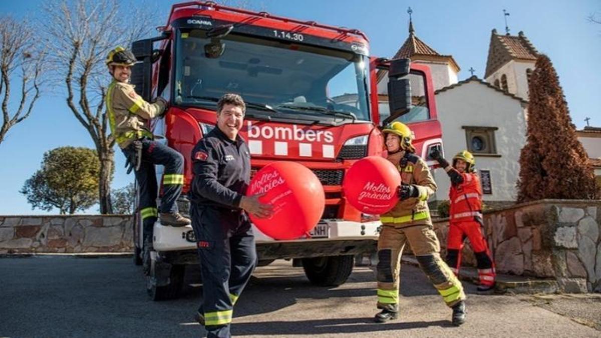 Imatge promocional de la iniciativa dels Bombers i el Banc de Sang