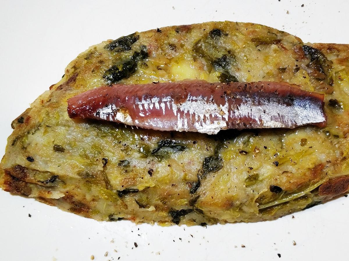 Recepta de trinxat de la costa (amb sardina i anxova) Recepta de trinxat de la costa (amb sardina i anxova)