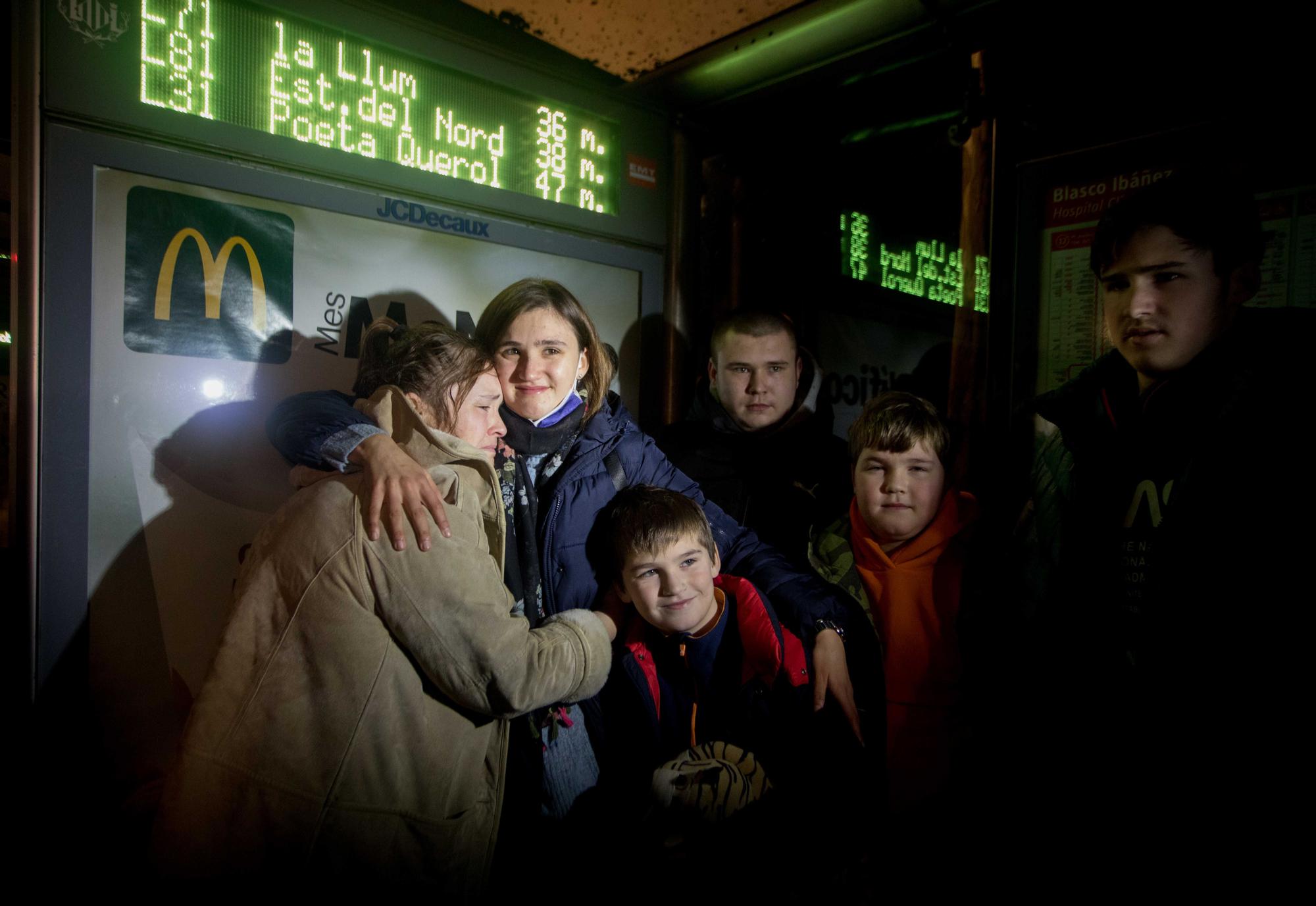 Llega el primer autobús con refugiados Ucranianos de la fundación "Juntos por la vida"