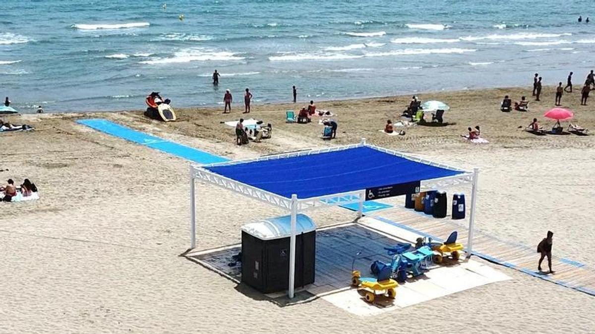 Imagen de la playa accesible de Castelló.
