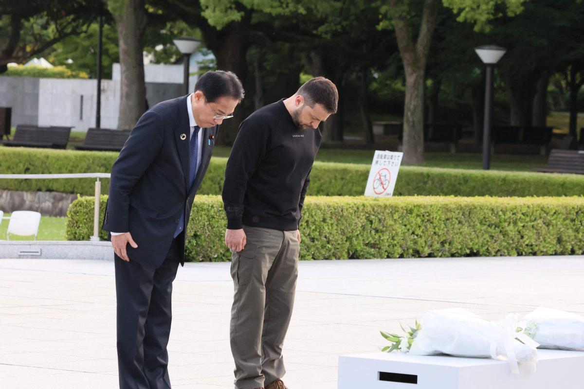 Zelenskiy en  la cumbre de líderes del Grupo de los Siete (G-7) en Hiroshima