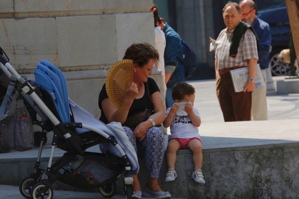 Ola de calor en Oviedo