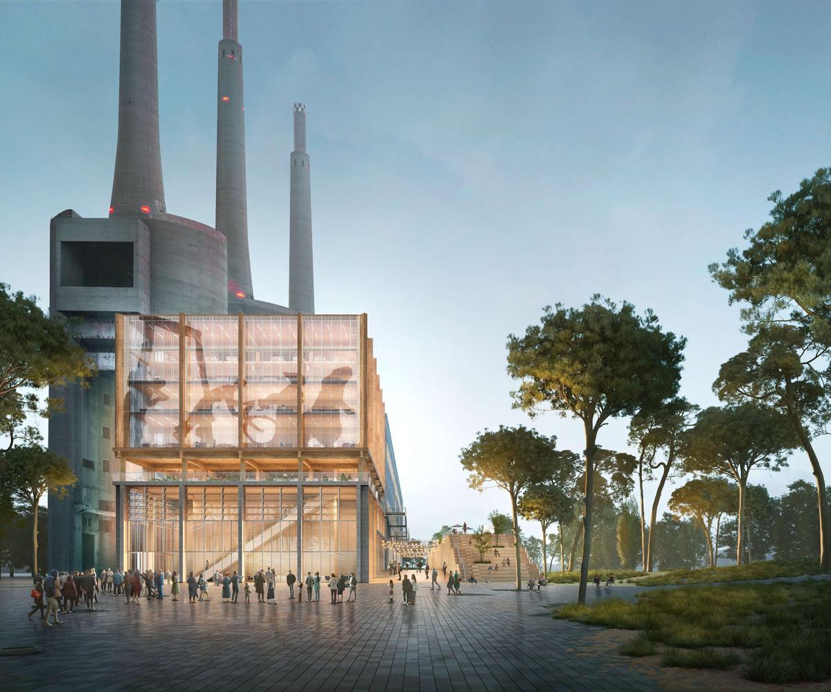 Simulación de Catalunya Media City desde el extremo Barcelona