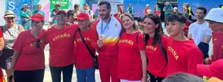 La mujer de Craviotto, gijonesa, su gran apoyo en París: "Es un superhombre"