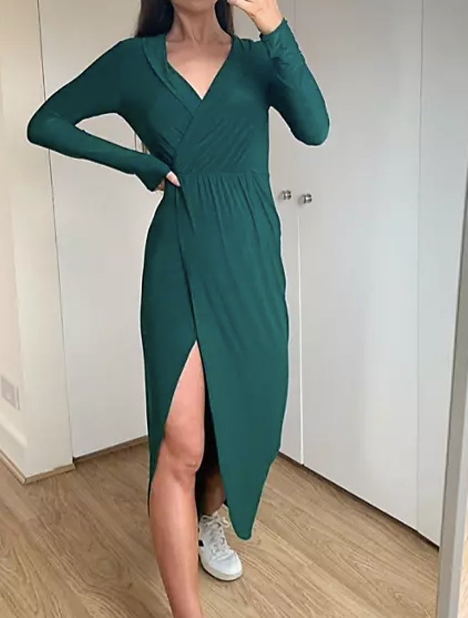 Vestido cruzado de Asos