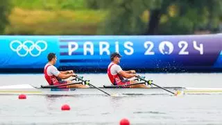 Rodrigo Conde y Aleix García se quedan lejos de las medallas en doble scull