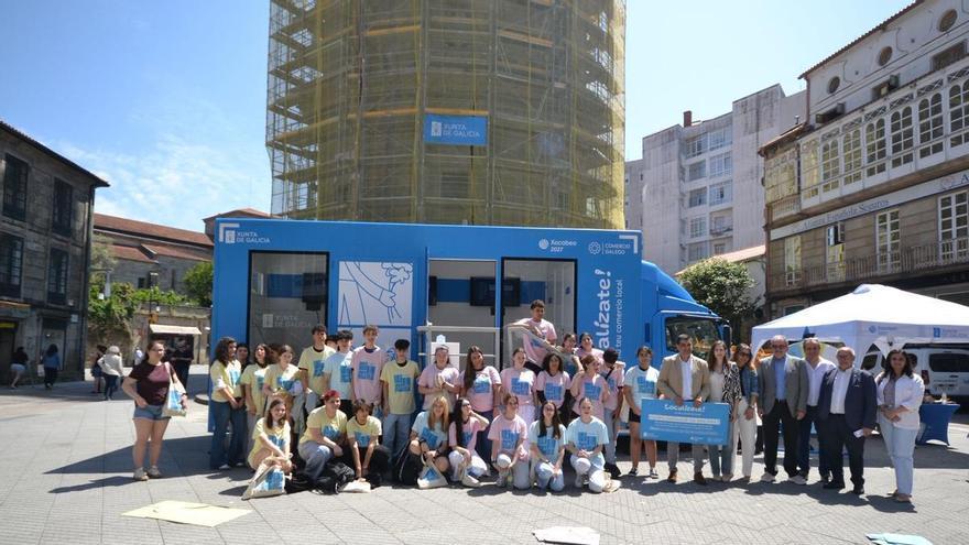 Una yincana urbana acerca el comercio local al alumnado de Pontevedra