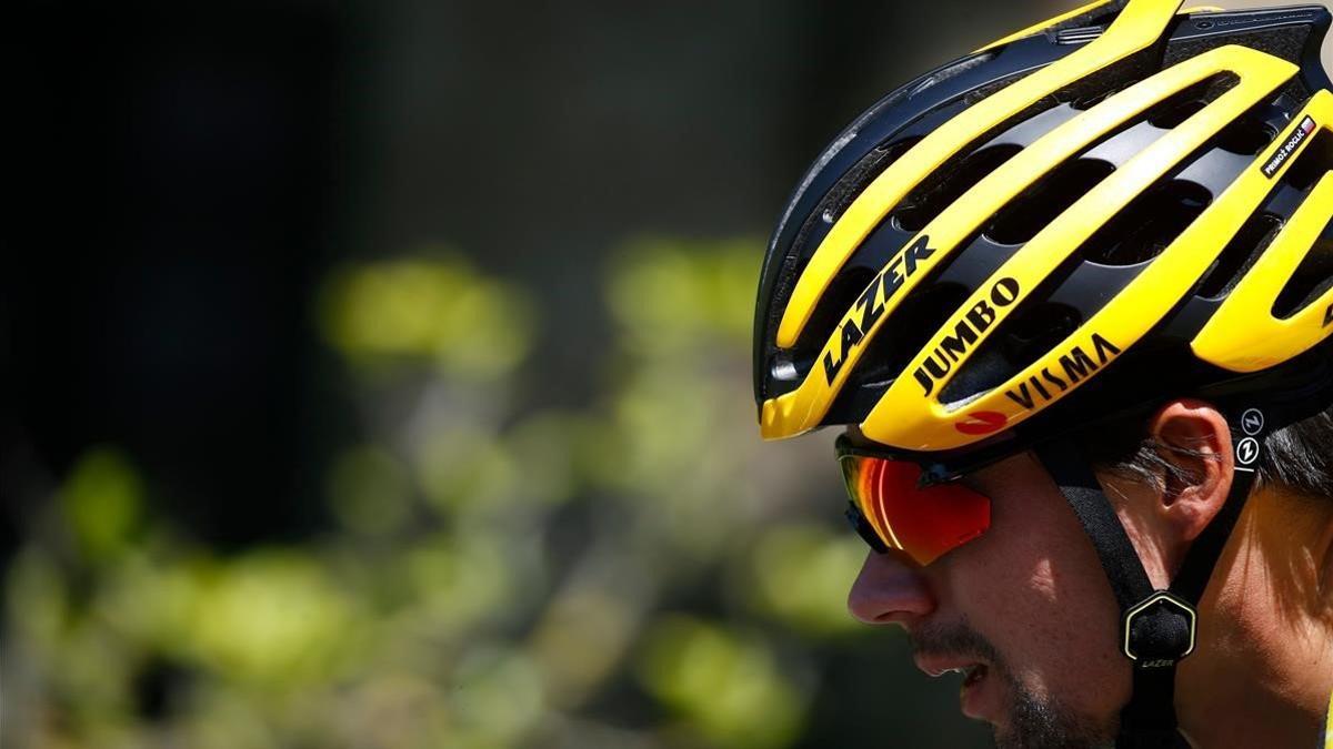 Primoz Roglic, en la etapa de este jueves del Giro