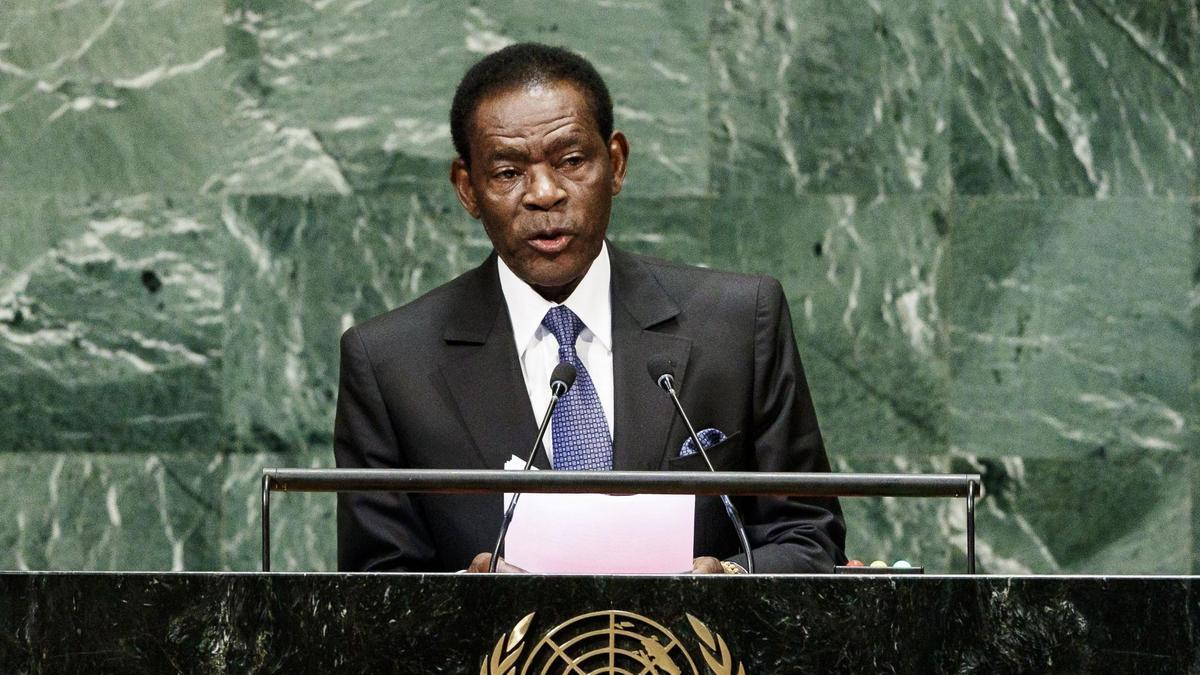 El presidente de Guinea Ecuatorial, Teodoro Obiang.