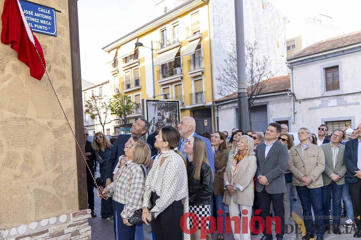 Caravaca dedica una calle a José Antonio Martínez Meca Caravaca dedica una calle a José Antonio Martínez Meca