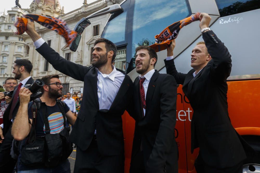 Actos de celebración del Valencia Basket