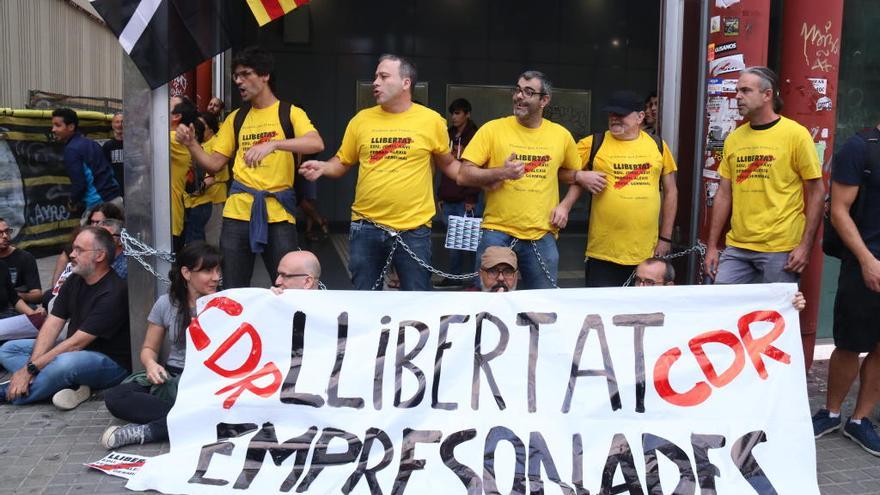 La protesta es fa l&#039;estació de metro d&#039;Arc de Triomf.