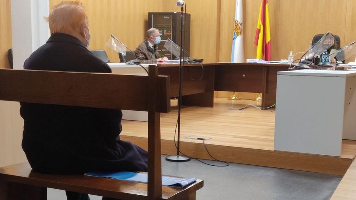 El acusado, ayer, en el acto de conformidad en el juicio.  | // J. F.