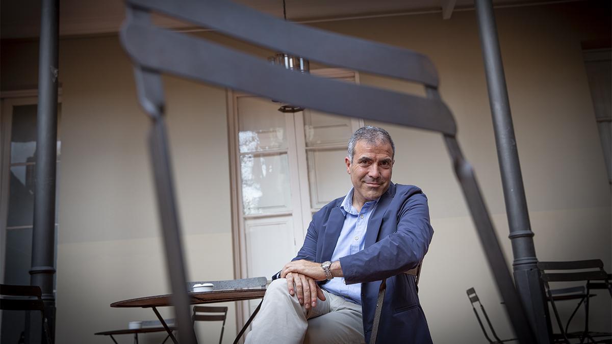 Francesc Serés, el pasado lunes en la librería Laie de Barcelona.