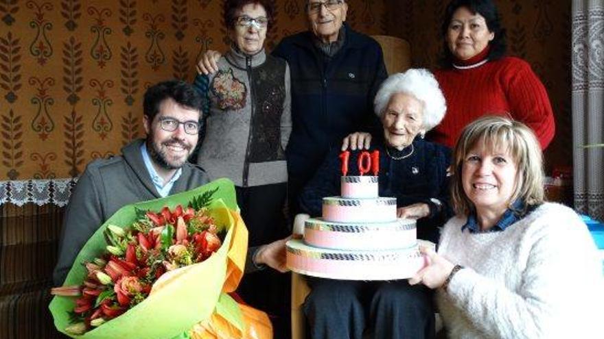 Una cerdana que viu a la Seu compleix 101 anys