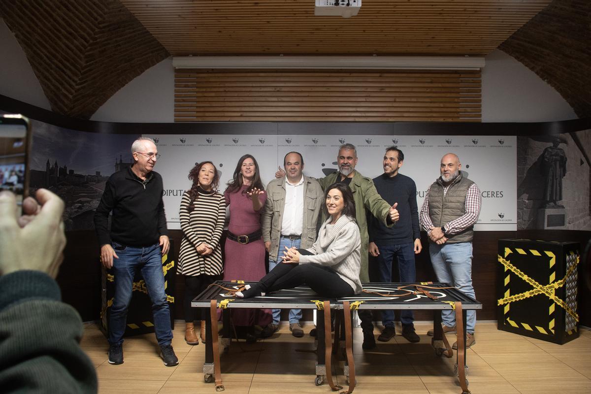 Fotografía tomada al final del número de magia.