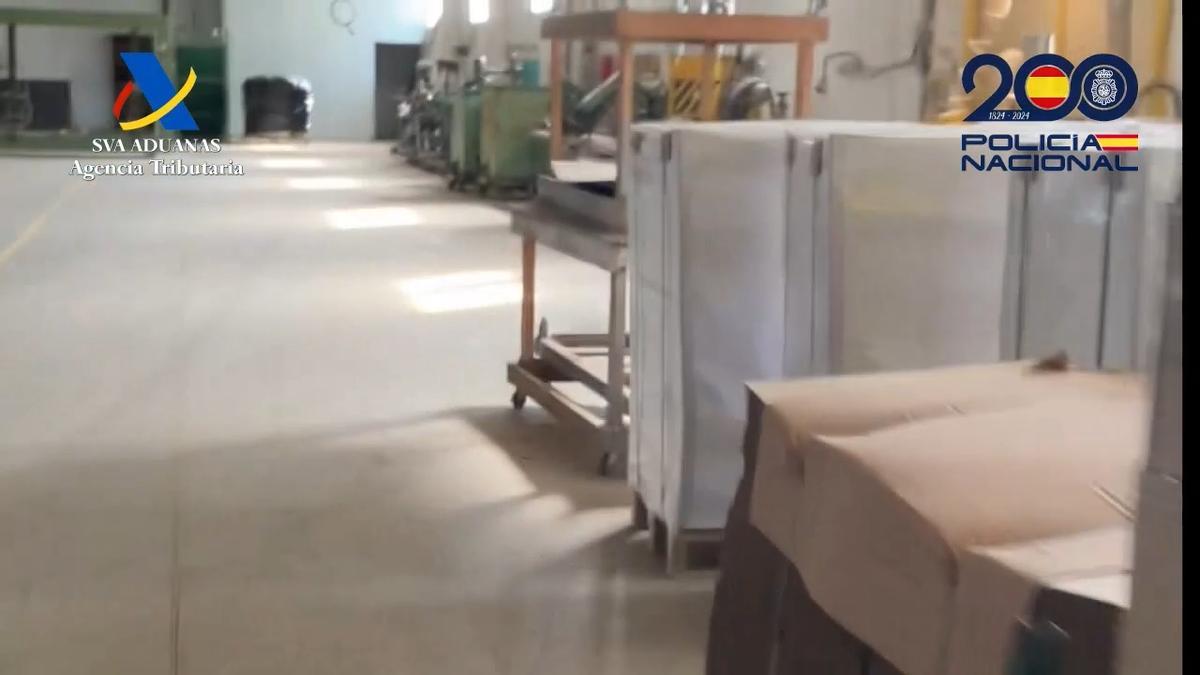Así fue la operación para desmantelar una fábrica ilegal de cigarrillos en Moixent