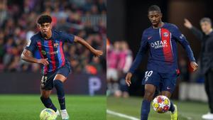 Lamine Yamal y Dembélé se verán las caras en el PSG - Barça