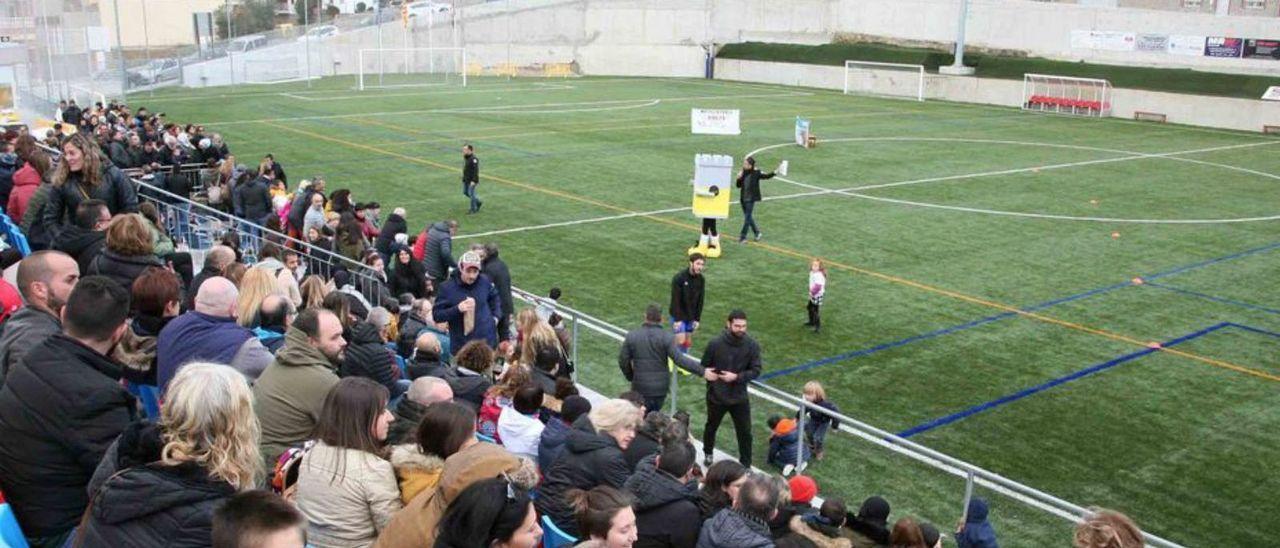 Imatge de la inauguració del camp de les Roques, a Sant Vicenç