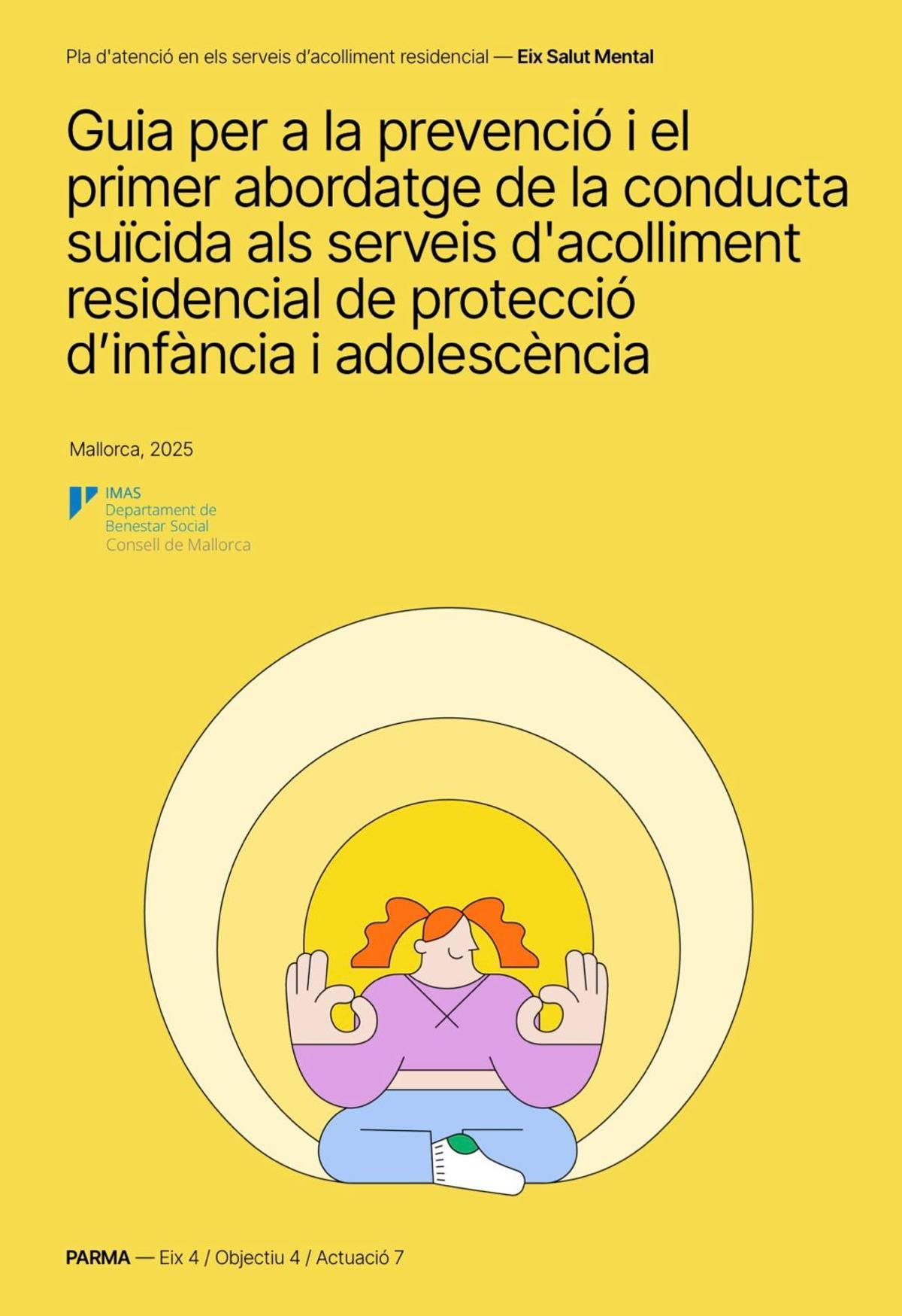 Portada de la guía del IMAs para la prevención del sucidio.