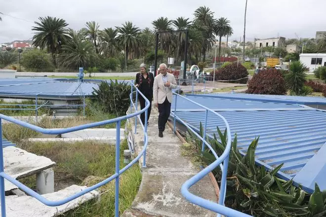 Reutilización de aguas en la estación de Emalsa en Almatriche