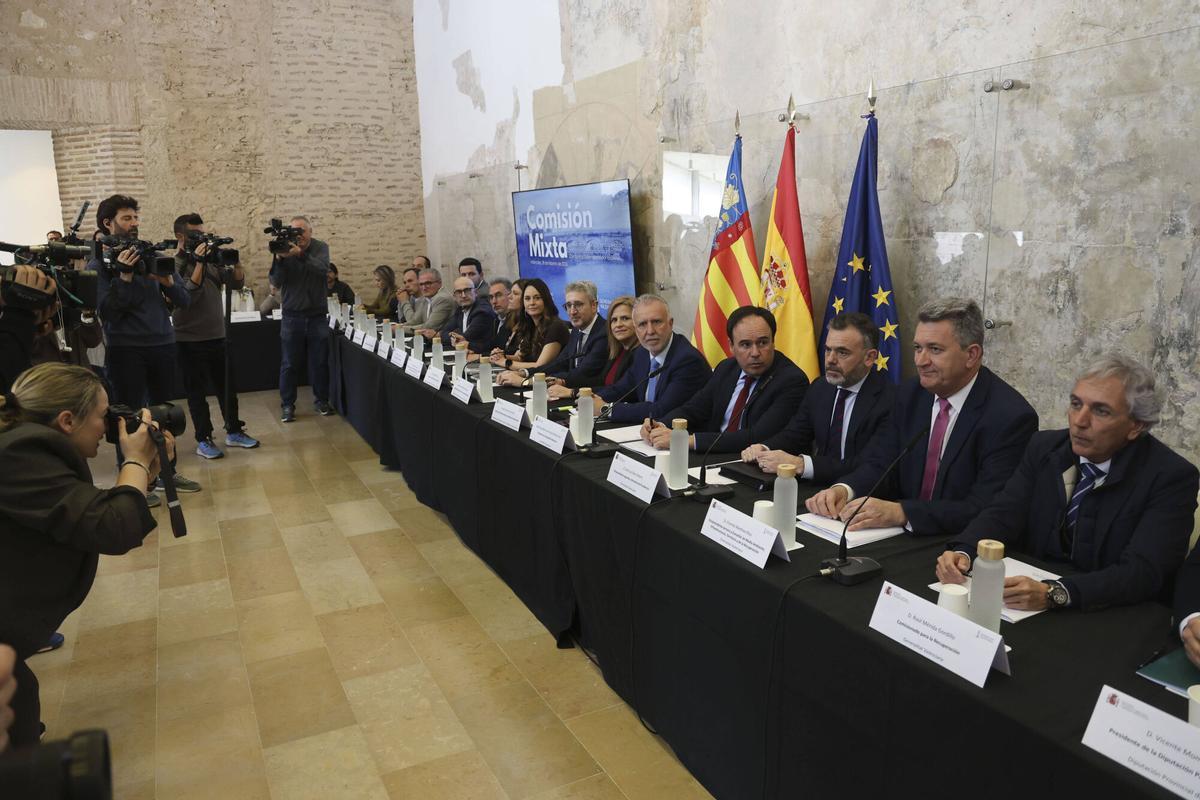 Els representants del Govern central i la Generalitat en la comissió mixta de la dana, imatge d’arxiu