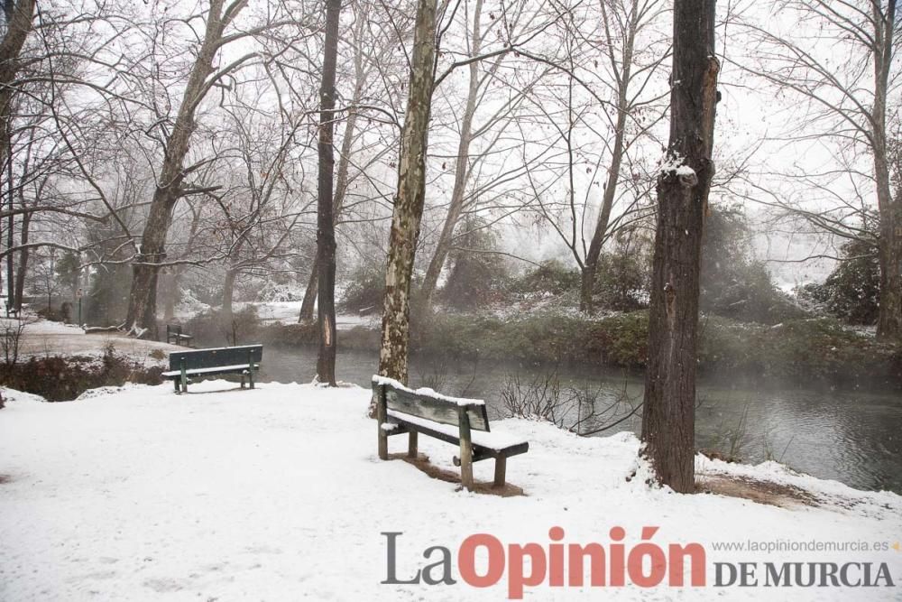 Nieve en las Fuentes del Marqués de Caravaca