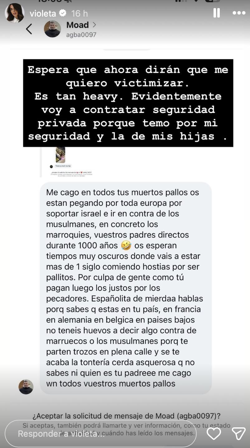 Violeta ha recibido comentarios totalmente fuera de lugar por su polémica felicitación del Ramadán