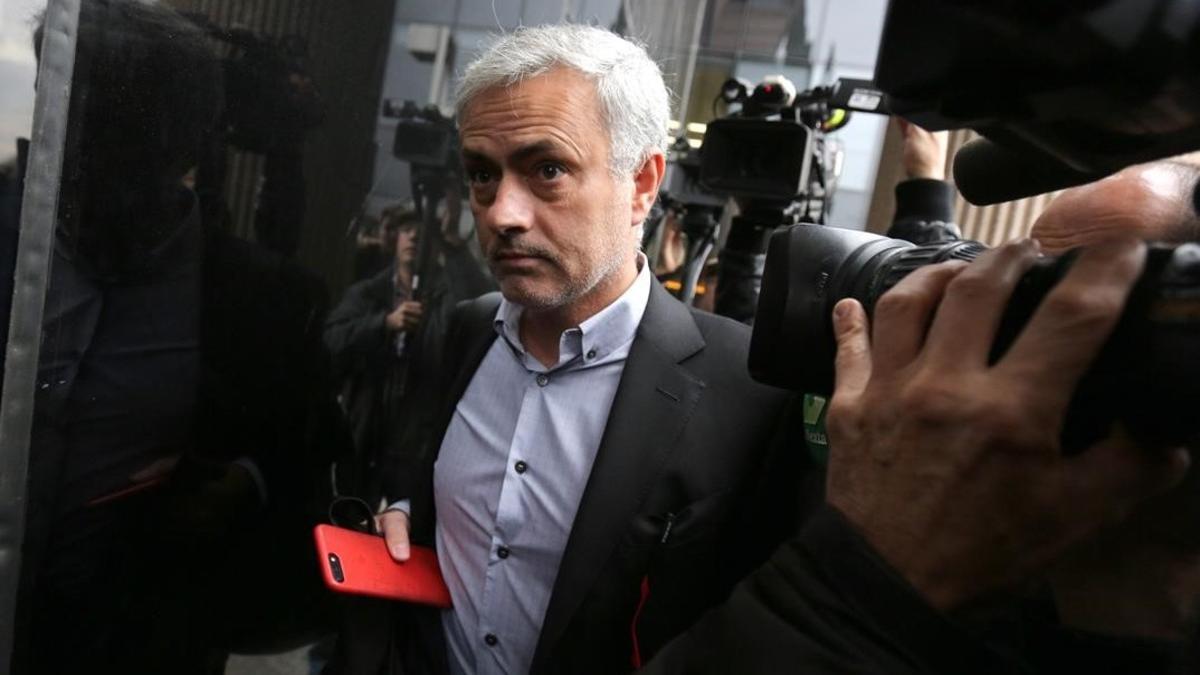 Jose Mourinho entra a declarar a los juzgados de Pozuelo por fraude a Hacienda el pasado mes de noviembre