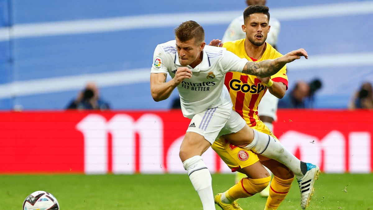 Kroos durante el partido ante el Girona