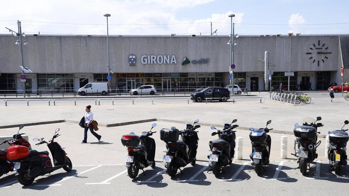 La plaça d'Espanya de Girona.