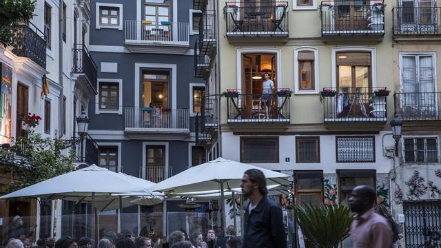 Pisos turísticos en el barrio de El Carmen, una de las zonas de València con mayor oferta de estas viviendas