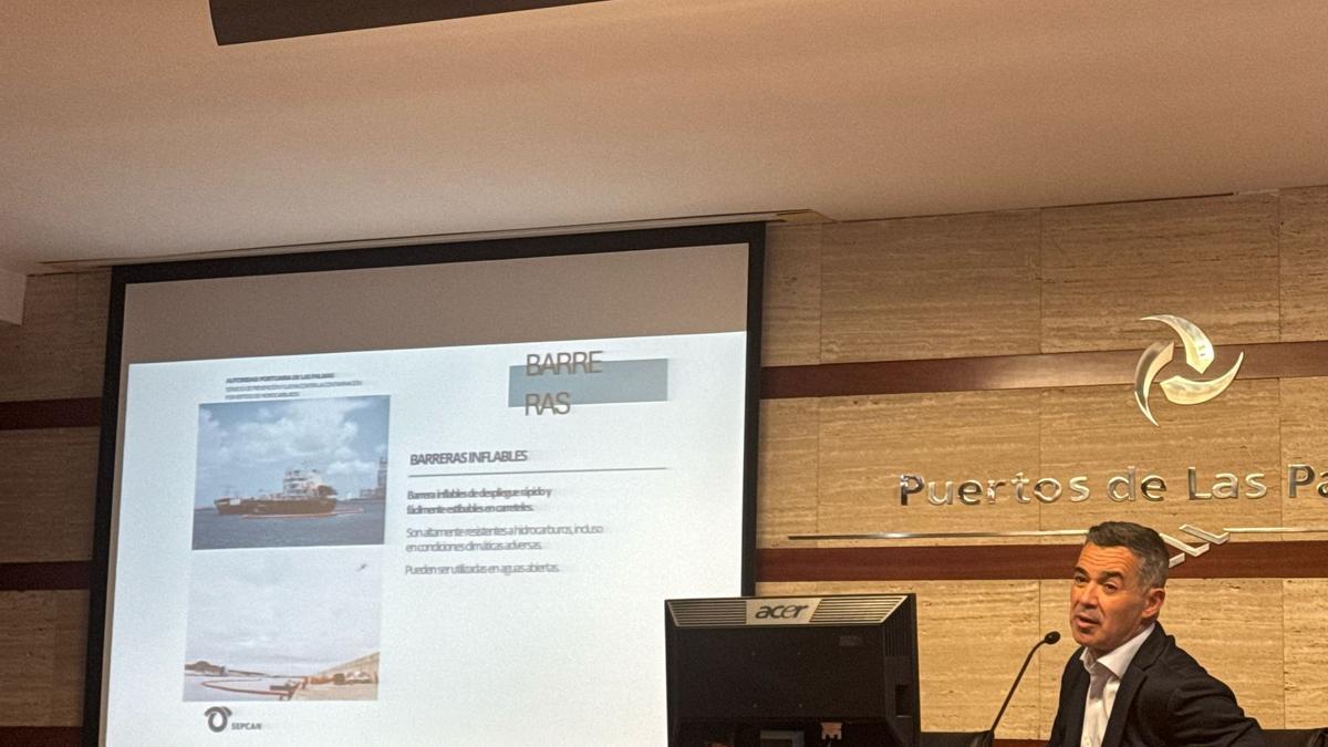 José Juan Socas, gerente de Sepcan, durante su interenvención en la jornada formativa