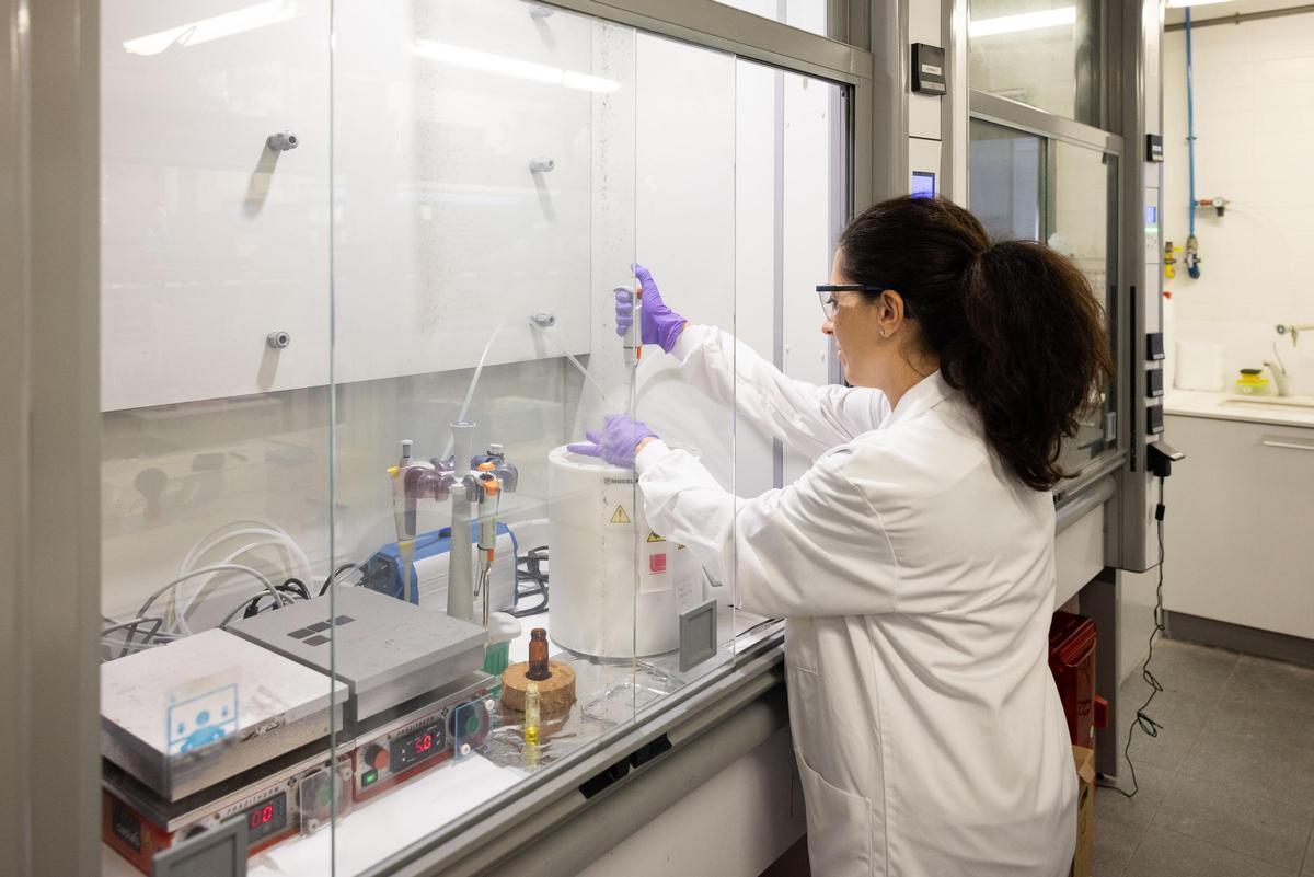 Una investigadora, en su laboratorio en la UJI.