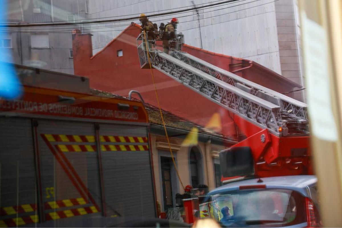 Se incendia la narcovivienda de Os Duráns, en Vilagarcía