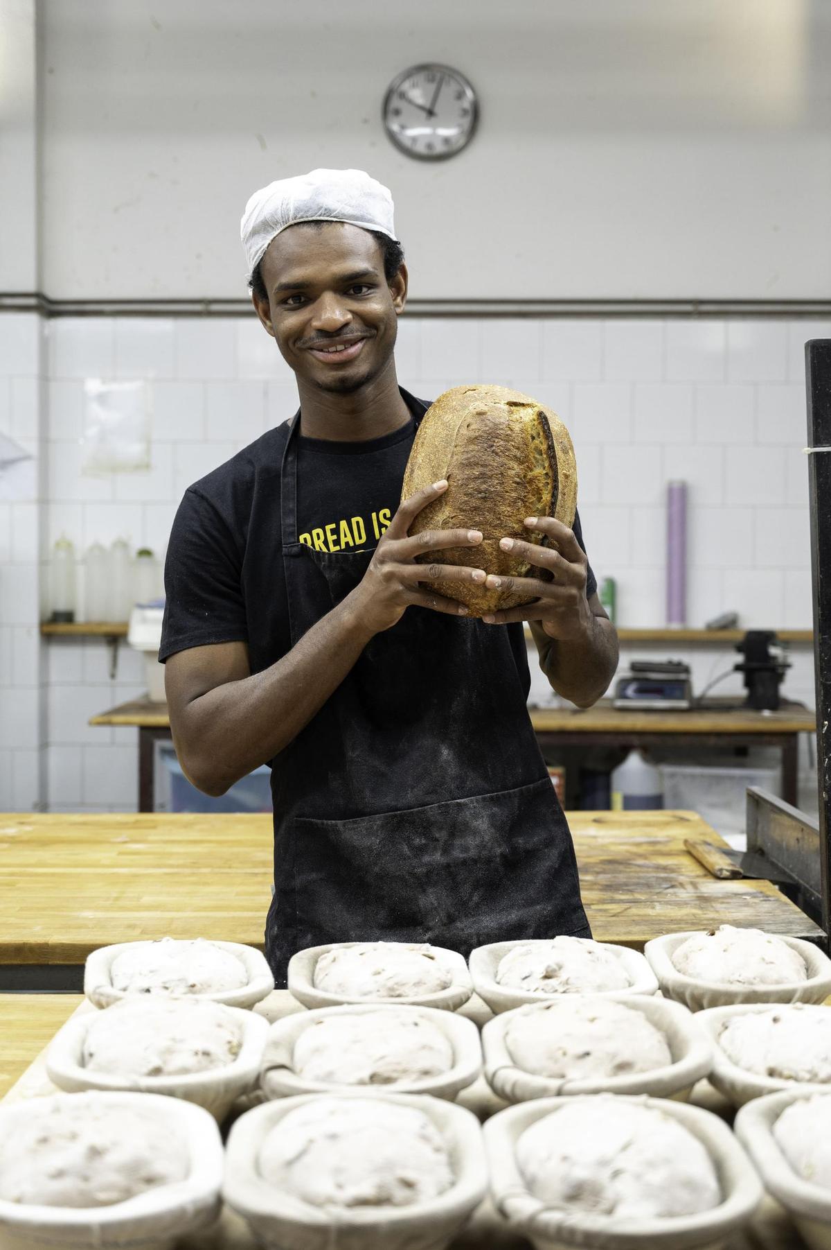 Djogo Barri, en el obrador de Panic en Madrid