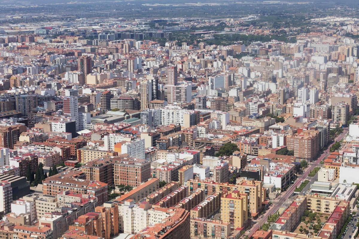 La capital de la Plana, a vista de pájaro.