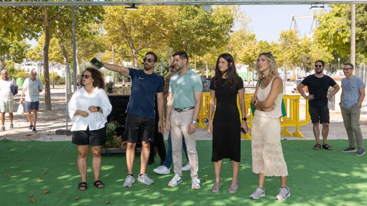 Organizadores y autoridades comprueban que todo está en orden para el Festival Mediterránea de Gandia